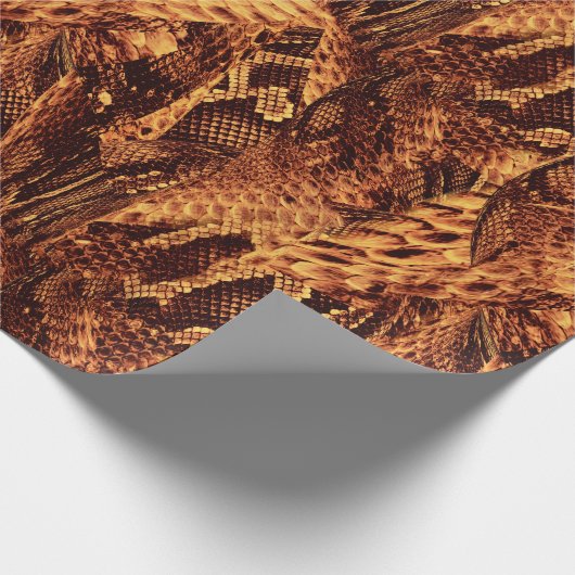 Snake Skin Pattern Wrapping Paper Geschenkpapier (Ecke)