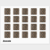 Snake Skin Quadratischer Aufkleber (Blatt)