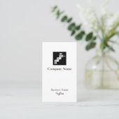 Snake Symbol Business Card Visitenkarte (Stehend Vorderseite)