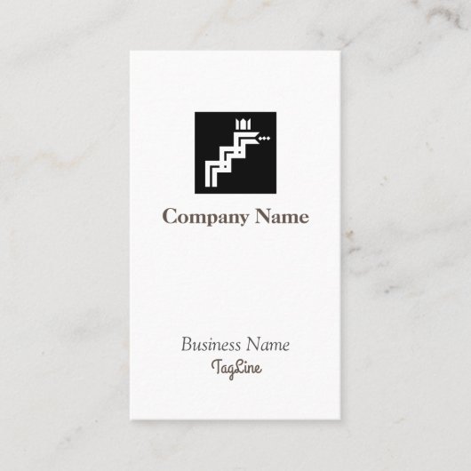 Snake Symbol Business Card Visitenkarte (Vorderseite)