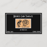 Snake Symbol KoKopelli Logo Business Card