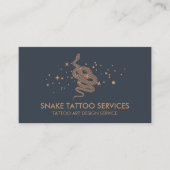 Snake Tattoo Trendy Visitenkarte (Vorderseite)