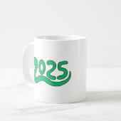 Snake Themed Celebration Design 2025 Kaffeetasse (Vorderseite Links)