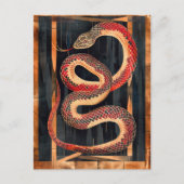 Snake Totem – Transformative Deco Symbol Postkarte (Vorderseite)