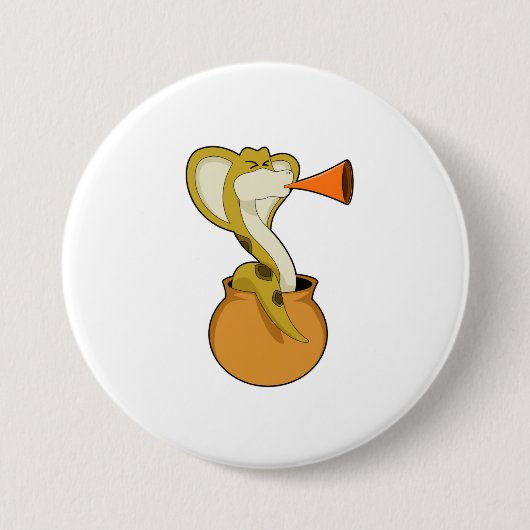 Snake Trumpet Music Button (Vorderseite)