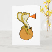 Snake Trumpet Music Karte (Gelbe Blume)