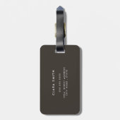 Snake Wild Animal Skin Pattern Gepäckanhänger (Rückseite vertikal)