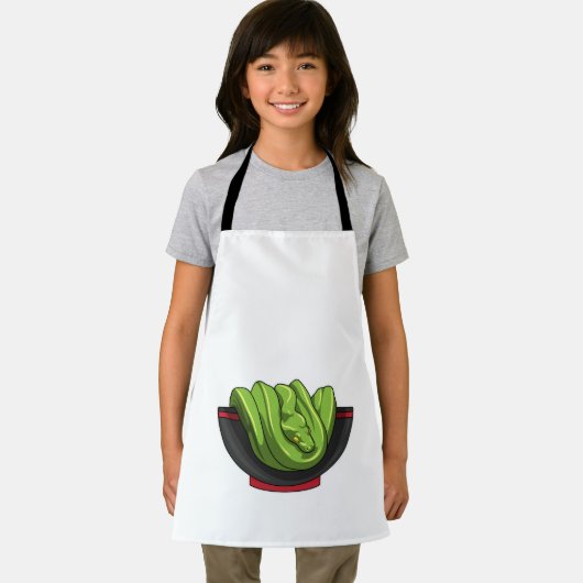 Snake with Ramen Bowl Schürze (Insitu)