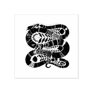 Snake Wood Art Briefmarke Gummistempel