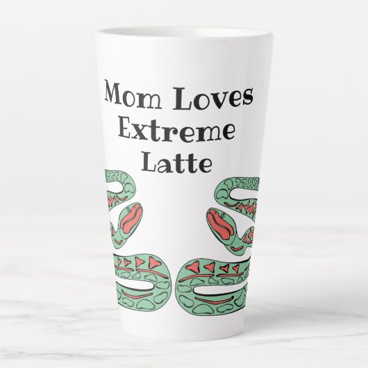 Snake World: Mama Lieben Extreme Latte. Milchtasse (Vorderseite)