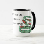 Snake World: Vater Lieben Extreme Adventures. Tasse (VorderseiteRechts)