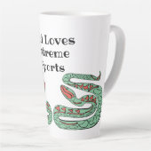 Snake World: Vater Lieben Extreme Sports. Milchtasse (Rechte Ecke)