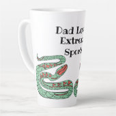 Snake World: Vater Lieben Extreme Sports. Milchtasse (Linke Ecke)