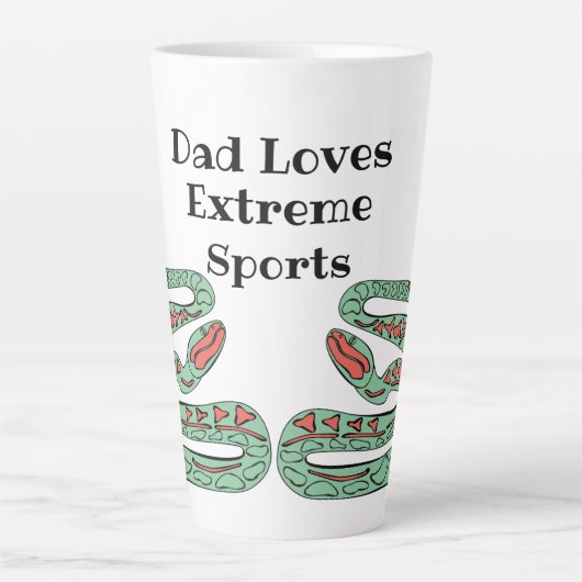 Snake World: Vater Lieben Extreme Sports. Milchtasse (Vorderseite)