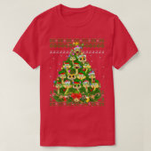Snake Xmas Leuchtturm Tree Santa Snake Ugly Christ T-Shirt (Design vorne)