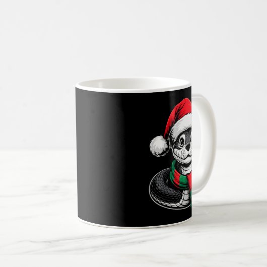 Snake Xmas Santa Hat F Christmas Costume  Kaffeetasse (VorderseiteRechts)