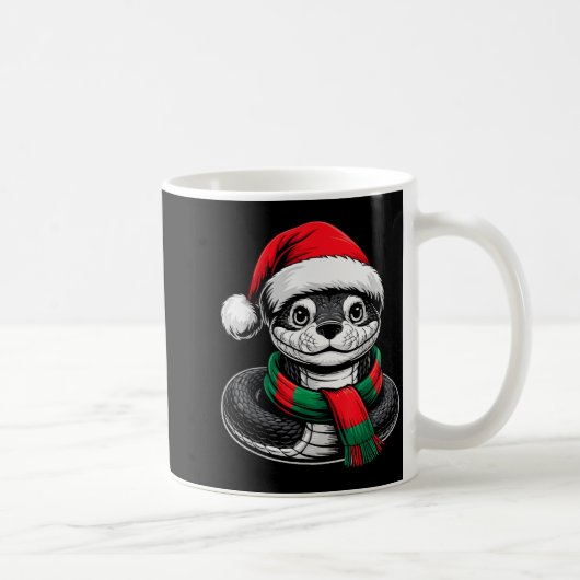 Snake Xmas Santa Hat F Christmas Costume Kaffeetasse (Rechts)