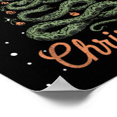 Snake Xmas Tree Schlangen Weihnachtsbaum Frohe Chr Poster (Ecke)