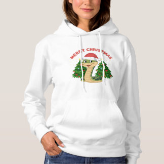 Snake Zodiac Jahr 2025 Frohe Weihnachten Hoodie