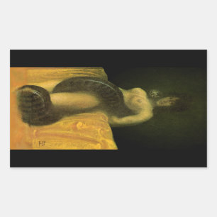 SnakeGrl Abziehbild (Blatt von 4) Rechteckiger Aufkleber