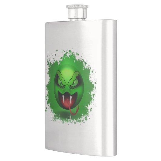 Snakemoji-Lagerschild Flachmann (Links)