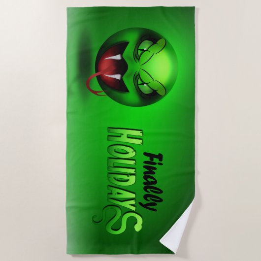 Snakemoji-Strandhandtuch Strandtuch (Vorderseite)