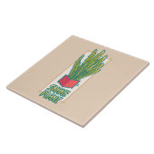 Snakeplant, Pixelart  Fliese (Seite)