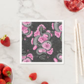 Snakes and pink roses serviette (Beispiel)