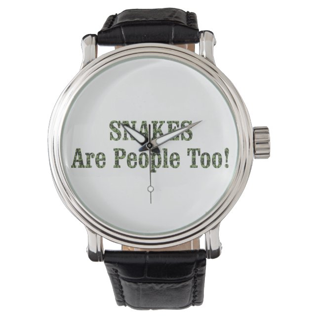 SNAKES sind auch Menschen! Armbanduhr (Vorderseite)