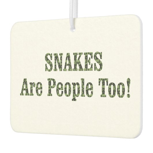 SNAKES sind auch Menschen! Autolufterfrischer (Links)