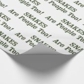 SNAKES sind auch Menschen! Geschenkpapier (Ecke)