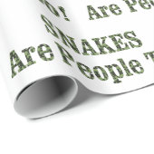 SNAKES sind auch Menschen! Geschenkpapier (Rolleneckpunkt)