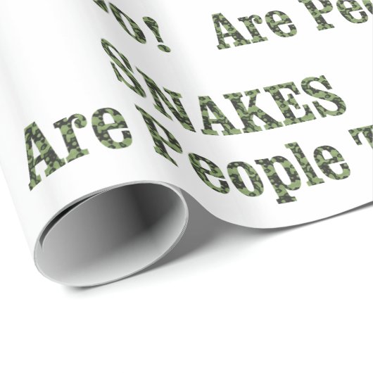 SNAKES sind auch Menschen! Geschenkpapier (Rolleneckpunkt)