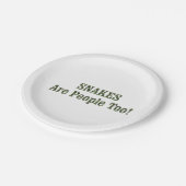 SNAKES sind auch Menschen! Pappteller (Schrägansicht)