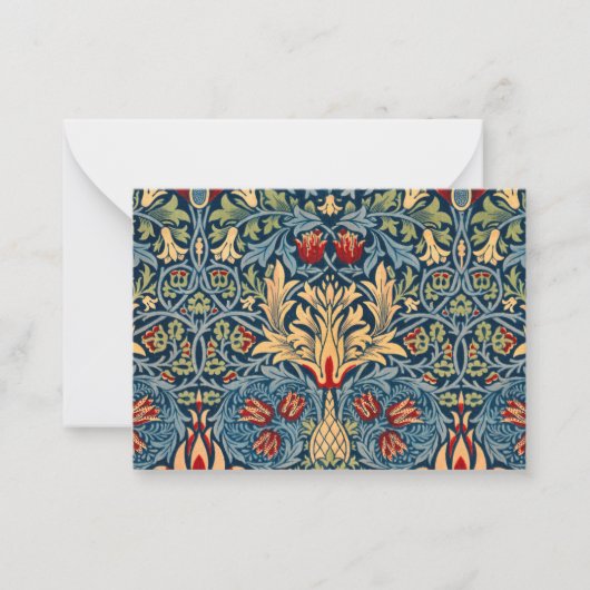 Snakeshead, Blume Wallpaper von William Morris Mitteilungskarte (Vorderseite)