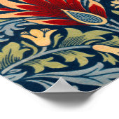 Snakeshead, Blume Wallpaper von William Morris Poster (Ecke)