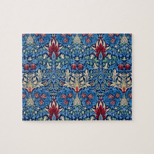 Snakeshead, Blume Wallpaper von William Morris Puzzle (Horizontal)