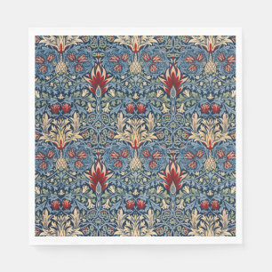 Snakeshead, Blume Wallpaper von William Morris Serviette