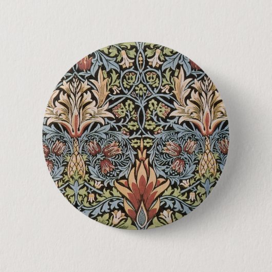 Snakeshead Entwurf durch William Morris Button (Vorderseite)