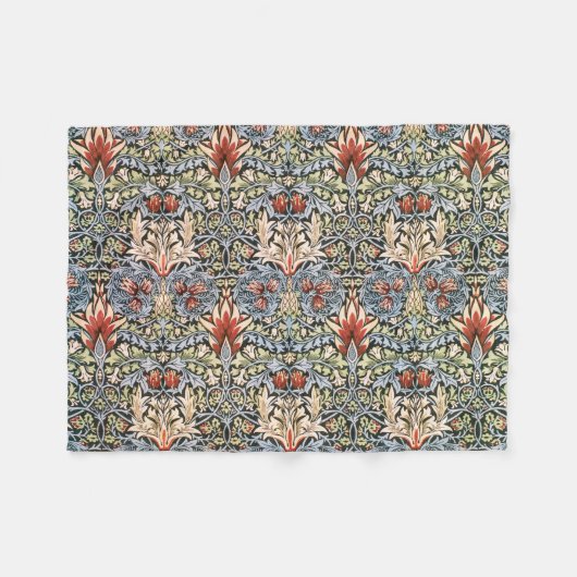 Snakeshead Pattern (von William Morris) Fleecedecke (Vorderseite (Horizontal))