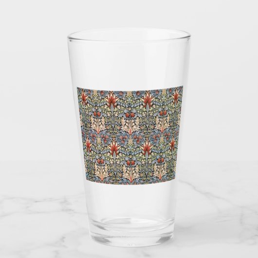 Snakeshead Pattern (von William Morris) Glas (Vorderseite)