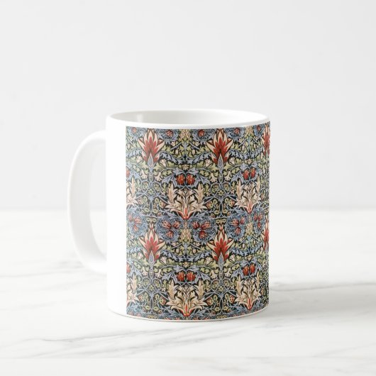 Snakeshead Pattern (von William Morris) Kaffeetasse (Vorderseite Links)
