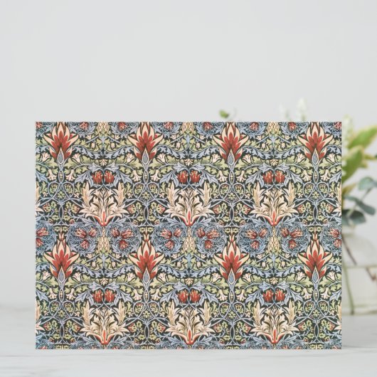 Snakeshead Pattern (von William Morris) Karte (Stehend Vorderseite)