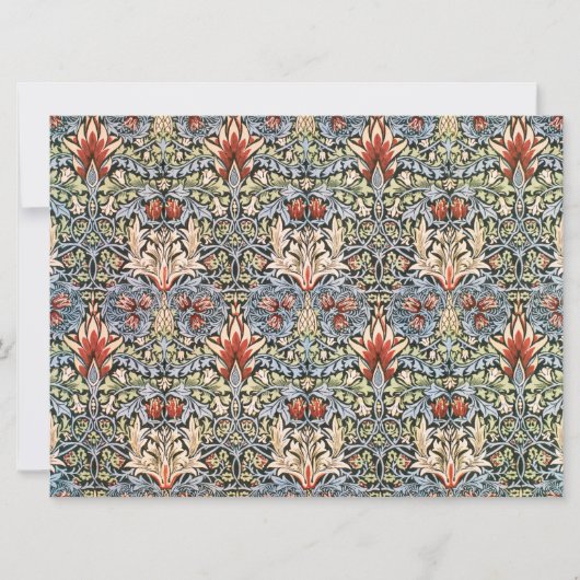 Snakeshead Pattern (von William Morris) Karte (Vorderseite)