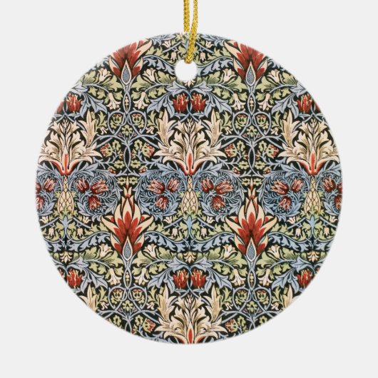 Snakeshead Pattern (von William Morris) Keramik Ornament (Vorne)
