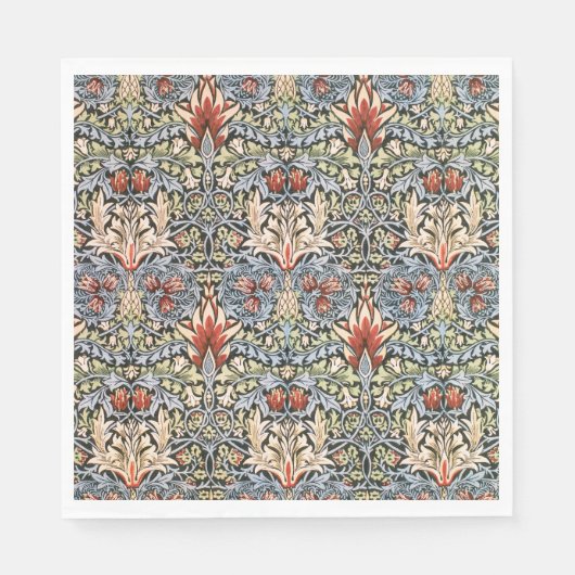 Snakeshead Pattern (von William Morris) Serviette (Vorderseite)