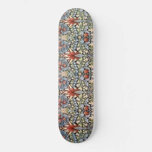 Snakeshead Pattern (von William Morris) Skateboard (Vorderseite)