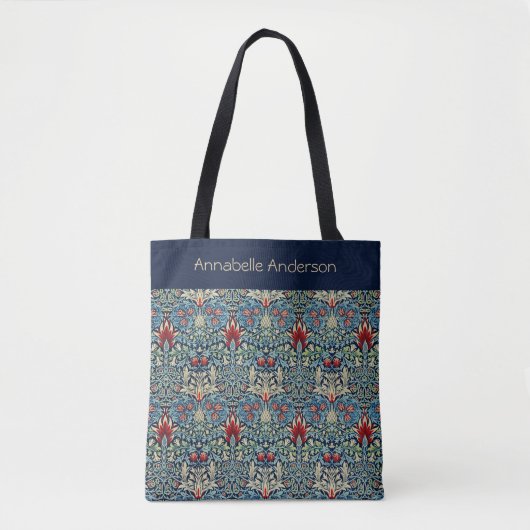 Snakeshead William Morris personalize Tote Bag Tasche (Vorderseite)