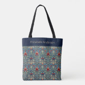 Snakeshead William Morris personalize Tote Bag Tasche (Rückseite)