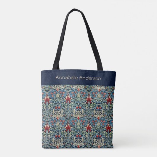 Snakeshead William Morris personalize Tote Bag Tasche (Rückseite)
